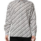 White Striped Long Sleeves Men Formal Shirt