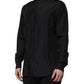 Dark Blue Silk MARTINI Men Formal Dress Shirt
