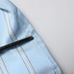 Blue Striped MARTINI Long Sleeves Dress Shirt