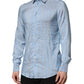 Blue Striped MARTINI Long Sleeve Dress Shirt