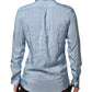 Blue Striped MARTINI Long Sleeve Dress Shirt