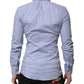 Blue Cotton SICILIA Long Sleeves Dress Shirt