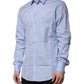 Blue Cotton GOLD Long Sleeves Dress Shirt