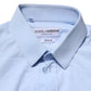 Sky Blue Cotton GOLD Long Sleeves Dress Shirt
