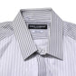 White Striped GOLD Long Sleeves Dress Shirt