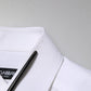 White Cotton MARTINI Long Sleeve Dress Shirt