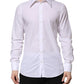 White Cotton Long Sleeves Dress Shirt