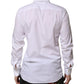 White Cotton Long Sleeves Dress Shirt