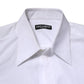 White Cotton Long Sleeves Dress Shirt