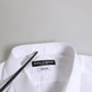 White Cotton GOLD Long Sleeves Dress Shirt