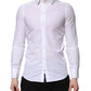 White Cotton MARTINI Long Sleeve Dress Shirt