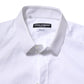 White Cotton GOLD Long Sleeve Men Dress Shirt