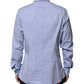 Blue Cotton GOLD Long Sleeves Dress Shirt