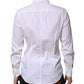 White Cotton MARTINI Long Sleeve Dress Shirt