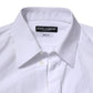White Cotton GOLD Long Sleeves Dress Shirt
