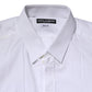 White Cotton GOLD Long Sleeves Dress Shirt