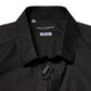 Black Cotton Jacquard GOLD Collar Dress Shirt