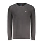 Black Cotton Men Sweater