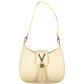 Beige Polyethylene Women Handbag