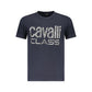 Blue Cotton Men T-Shirt