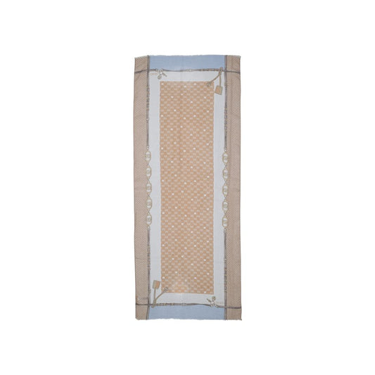 Beige Polyester Scarf