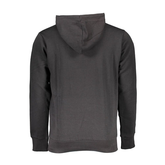 Black Cotton Men Sweater