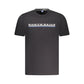Black Cotton Men T-Shirt