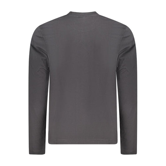 Black Cotton Men T-Shirt
