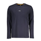 Blue Cotton Men T-Shirt