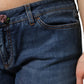 Blue Low Waist Cotton Skinny Denim Jeans