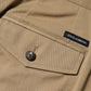 Brown Cotton Cargo Tapered Pants