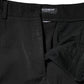 Black High Waisted Tapered STAFF Pants