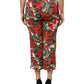 Multicolor Floral Print Cropped Pants