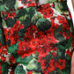 Multicolor Floral Print Cropped Pants