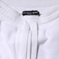 White Cotton Stretch Jogger Sweatpants Pants