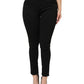 Black Cotton Mid Waist Denim Jeans