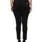 Black Cotton Mid Waist Denim Jeans