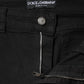 Black Cotton Mid Waist Denim Jeans