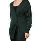 Dark Green Cashmere Silk Cardigan Sweater