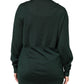 Dark Green Cashmere Silk Cardigan Sweater