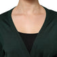 Dark Green Cashmere Silk Cardigan Sweater