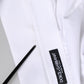 White Cotton Collared Shirt Long Sleeve Top