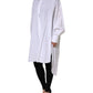 White Cotton Collared Shirt Long Sleeve Top