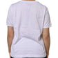 White Cotton Short Sleeve Round Neck T-shirt