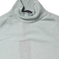 Light Green Silk Turtleneck 3/4 Sleeves Top