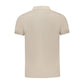Beige Cotton Polo Shirt