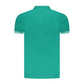 Green Cotton Men Polo Shirt