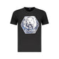 Black Cotton Men T-Shirt