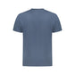 Blue Cotton Men T-Shirt