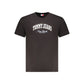 Black Cotton Men T-Shirt